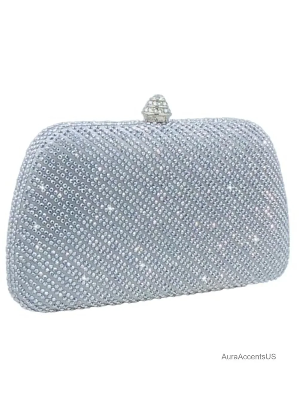 Crystal Rhinestone Evening Clutch Purse for Women Formal Wedding Dressy Bag